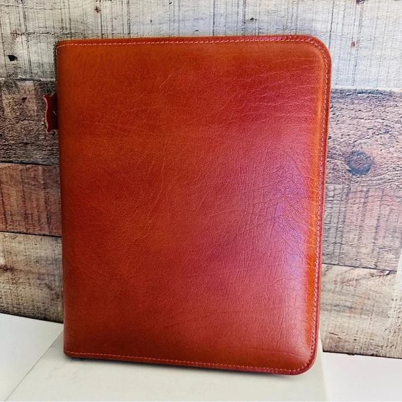 Unisex NWOT Vintage 1960's Leather Portfolio made in Canada by Cooper-Weeks - Picture 3 of 9